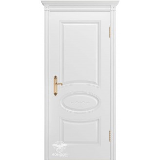 Межкомнатные двери Прованс В1 ПГ белая эмаль